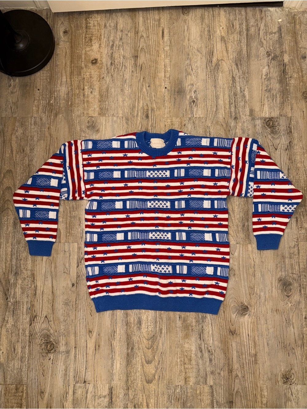 70’s Vintage Crochet Crewneck Sweater M